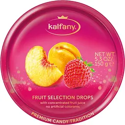 Льодяники Kalfany Fruit Selection Фруктовий мікс 150 г (4002590703640)