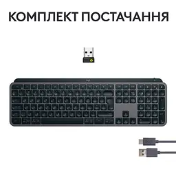 Клавіатура Logitech MX Keys S Wireless Graphite (920-011593) - мініатюра 6