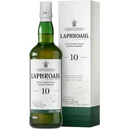 Віскі Laphroaig 10 років витримки, в тубусі,  40% 0.7 л