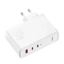 Адаптер - блок на 3 порти - зарядне Baseus Gan5 Pro Fast Charger 140W (CCGP100202) + кабель C to C