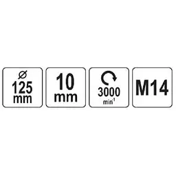 Диск з войлоком для полірування YATO Ø=125 мм (YT-47901) - мініатюра 4