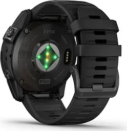 Смарт-годинник Garmin Epix Pro (Gen 2) Sapphire Edition 51mm Carbon Gray DLC Titanium with Black Band (010-02804-00) [86530] - мініатюра 3