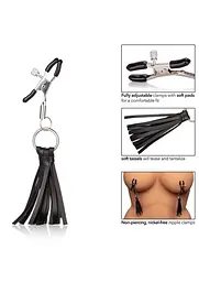 Зажимы для сосков Calexotics Playful Tassels (черный) - мініатюра 2