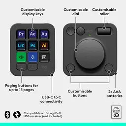 Контролер Logitech MX Creative Console Graphite - мініатюра 8