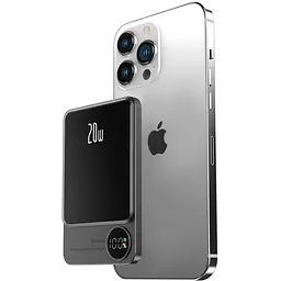 Повербанк Q9 MagSafe Power Bank Q9 бездротовий з бездротовою зарядкою для iPhone 5000 mAh 20W - мініатюра 2
