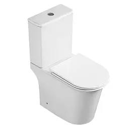 Унітаз-компакт Mixxus Wave-0405-R 630x350x795 мм, Rimless MI6694, Білий - мініатюра 3