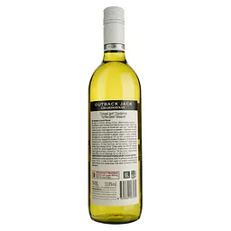 Вино Outback Jack Chardonnay, біле, сухе, 12,5%, 0,75 л - мініатюра 2