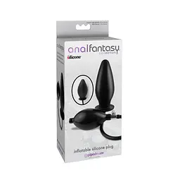 Анальна пробка Pipedream Inflatable Silicone Plug 12 см (чорний) - мініатюра 3