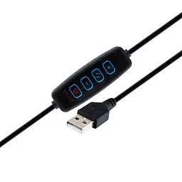 Кільцева лампа Fill Light 2 in 1 light metal with pin 9cm тех. пак Чорний - мініатюра 2