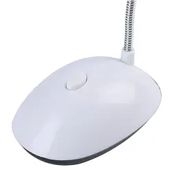 Настільна лампа LED DESK Light X-7188, біла, на батарейках 3×AAA, гнучка ніжка - мініатюра 4