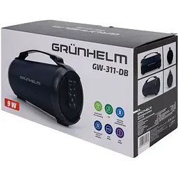 Портативна колонка Grunhelm GW-311-DB (115787) - мініатюра 8
