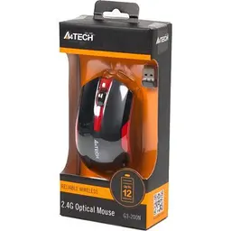 Комп'ютерна мишка A4Tech G3-200N Black+Red (4711421929585) - мініатюра 4