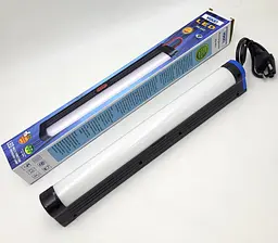 Акумуляторна LED лампа 36W світильник із гачком 220в зарядка ліхтар 32см 2 режими яскравості 1600mAh PA-660 - мініатюра 1