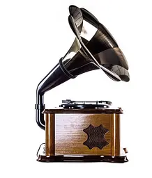 Ретро програвач і радіо Daklin Сінатра (Вініл/FM/MP3/AUX/USB/СD) дерево Дуб (11104-Т02) - мініатюра 4