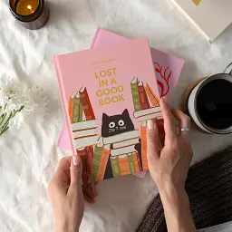 Щоденник читацький «Lost in a good book» рожевий - мініатюра 4
