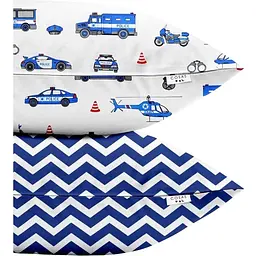 Набір наволочок Cosas Fire Truck 50х70 см (SetPillow_FireCars_ZigGrey_50х70)