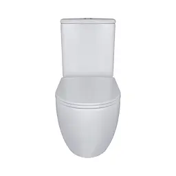 Унітаз-компакт Qtap Robin Ultra Quiet безободковий з сидінням Soft-close QT13222128AUQ1W, Білий - мініатюра 3