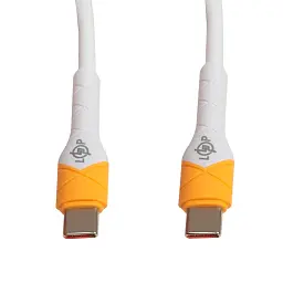 Кабель LogicPower USB Type-C – Type-C 65W с быстрой зарядкой PD/QC 1 м белый