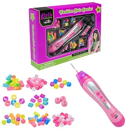 Творчий набір для прикраси волосся Fashion Hair Beader зі стилусом та намистинами (MBK-232)