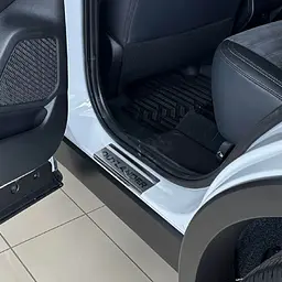Накладки на пороги для Mitsubishi Outlander IV 2021- Нержавіюча сталь із загином та Логотипом 4 шт (P-MI20) - мініатюра 5
