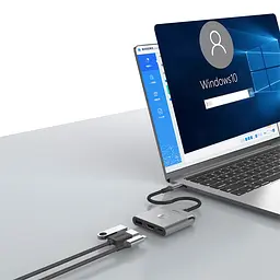 USB-Hub WIWU Traveling 3in1 USB C hub Wi-HB002 Gray (6976975616437) - мініатюра 6