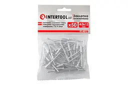 Витяжні заклепки з плоскою головкою Intertool 4.0 х 12.0 мм (в упаковці 50 шт.) - мініатюра 3