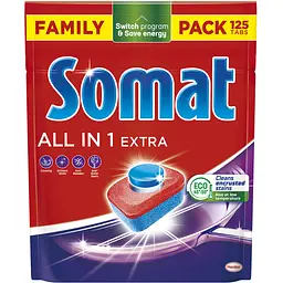 Таблетки для посудомийної машини Somat All in 1 Extra 125 шт.