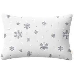 Наволочка Cosas Snowflakes silver фланелева 50х70 см срібляста (Flannel_SnowflakesSilver_50x70)