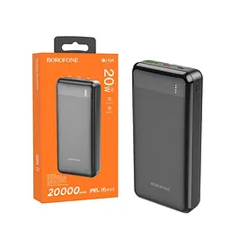 Повербанк Borofone BJ19A, 20000 mAh, чорний, зовнішній акумулятор - мініатюра 2