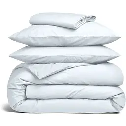 Комплект постільної білизни Cosas Snow CS1 Євро варена бавовна білий (01WashedCotton_White_El180x30-White_200)
