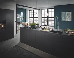Кухонна мийка Grohe Granite Black 610 x 457 мм 31655AP0, Чорний - мініатюра 3