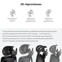Ігрове крісло Anda Seat X-Air Mega Size XL Mesh Gray (AD-WY-01-GGF) - мініатюра 13