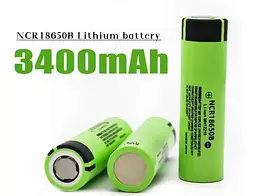Промисловий Li-Ion акумулятор Panasonic NCR18650B 3400 mAh без захисту 18650 - мініатюра 3