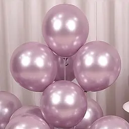 Кулька повітряна латексна 30 см (50) металік рожевий, IDEA7-DL-024 - мініатюра 4