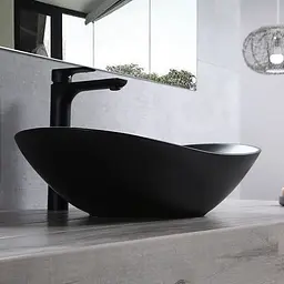 Умивальник Rea Royal 60 black mat накладний чорний REA-U0442, Чорний матовий - мініатюра 2