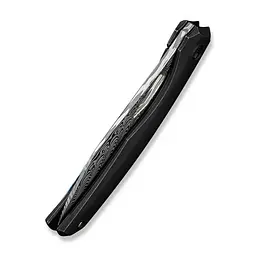 Ніж складаний туристичний WE Knife Ignio Mystery Box Ignio Mystery Box, (8.39 см) Damasteel (Hakkapella) / 6AL4V Titanium чорний - мініатюра 7