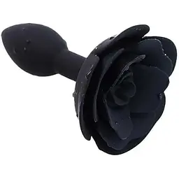 Силіконова анальна пробка Rose від SILICON 11 см Чорний K0633-2