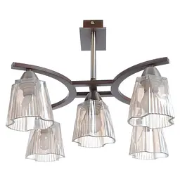 Люстра стельова Brille класична E14 40W BR (LK-516C/5)