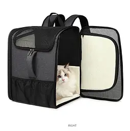 Сумка-рюкзак для домашніх тварин Voyager Pet LVT24013 Black - мініатюра 3