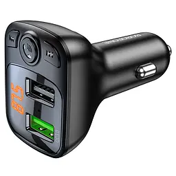 АЗП FM модулятор Borofone BC41 Eminency QC3.0 2USB-A Чорний - мініатюра 4