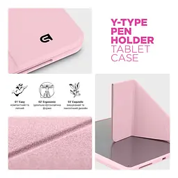 Чохол-книжка для планшета Xiaomi Pad 7/7 Pro, Y-Type PEN, рожевий, магнітний, з тримачем для стилуса, протиударний, обкладинка з функцією підставки, екошкіра + ТПУ, функція автоматичного пробудження/сну, ArmorStandart (ARM85540) - мініатюра 8