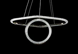 Люстра стельова LED Splendid Ray LF9809/2, 2 лампи, регульована температура світла, золотий метал, сучасний стиль для дому - мініатюра 3