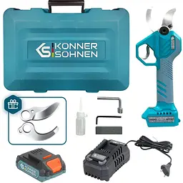 Секатор акумуляторний Konner & Sohnen (KS CPS20V-40 CASE) в кейсі 