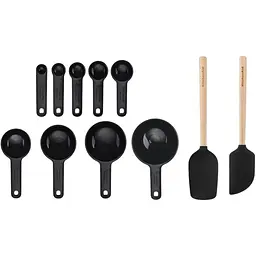 Набір кухонного приладдя KitchenAid Classic 11 предметів чорний (KQG492OHOBE)