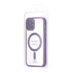 Чохол Ductil Metallic Edge with MagSafe (Protected Camera & Lens) iPhone 12 Pro Deep Purple - мініатюра 2