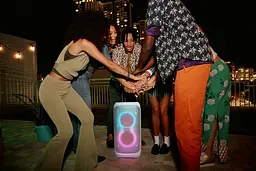Портативна акустика JBL PartyBox Stage 320 бездротова Sensation White (JBLPBSTAGE320SWEP) - мініатюра 6