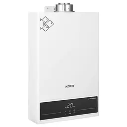 Газова колонка Koer Kwh.G0312 Turbo White турбована 12 л/хв, білий KR5557