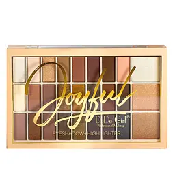 Палетка тіней для повік з хайлайтерами та тінями DoDo Make Up Studio 24 відтінки D4163 В