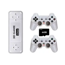 Ігрова приставка геймстик консоль Powkiddy Boyhom Y6 3D Linux Game Stick 64GB S905X2 + 10400 відеоігор - мініатюра 2