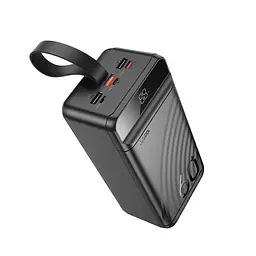 Портативна батарея Powerbank Hoco J123C Element 22.5W+PD20W with digital display 60000mAh Black - мініатюра 5